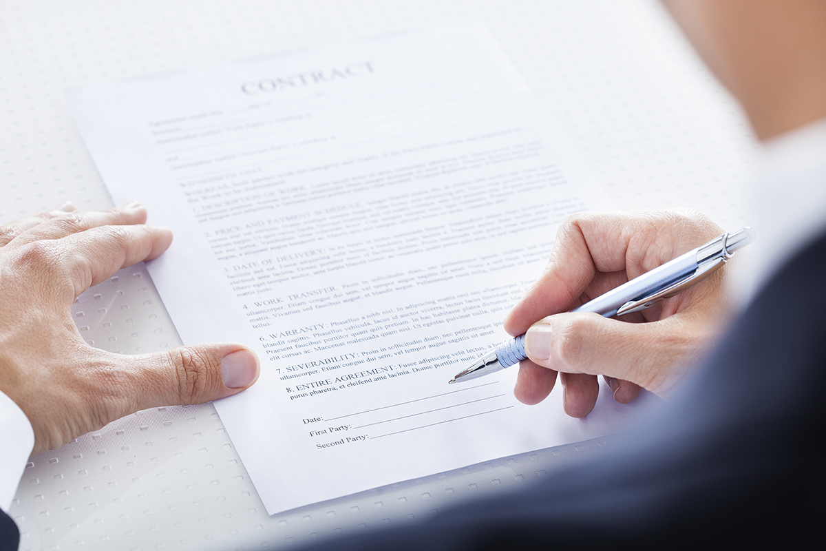 Contract Contract - Close-up Of Businessman Holding Pen